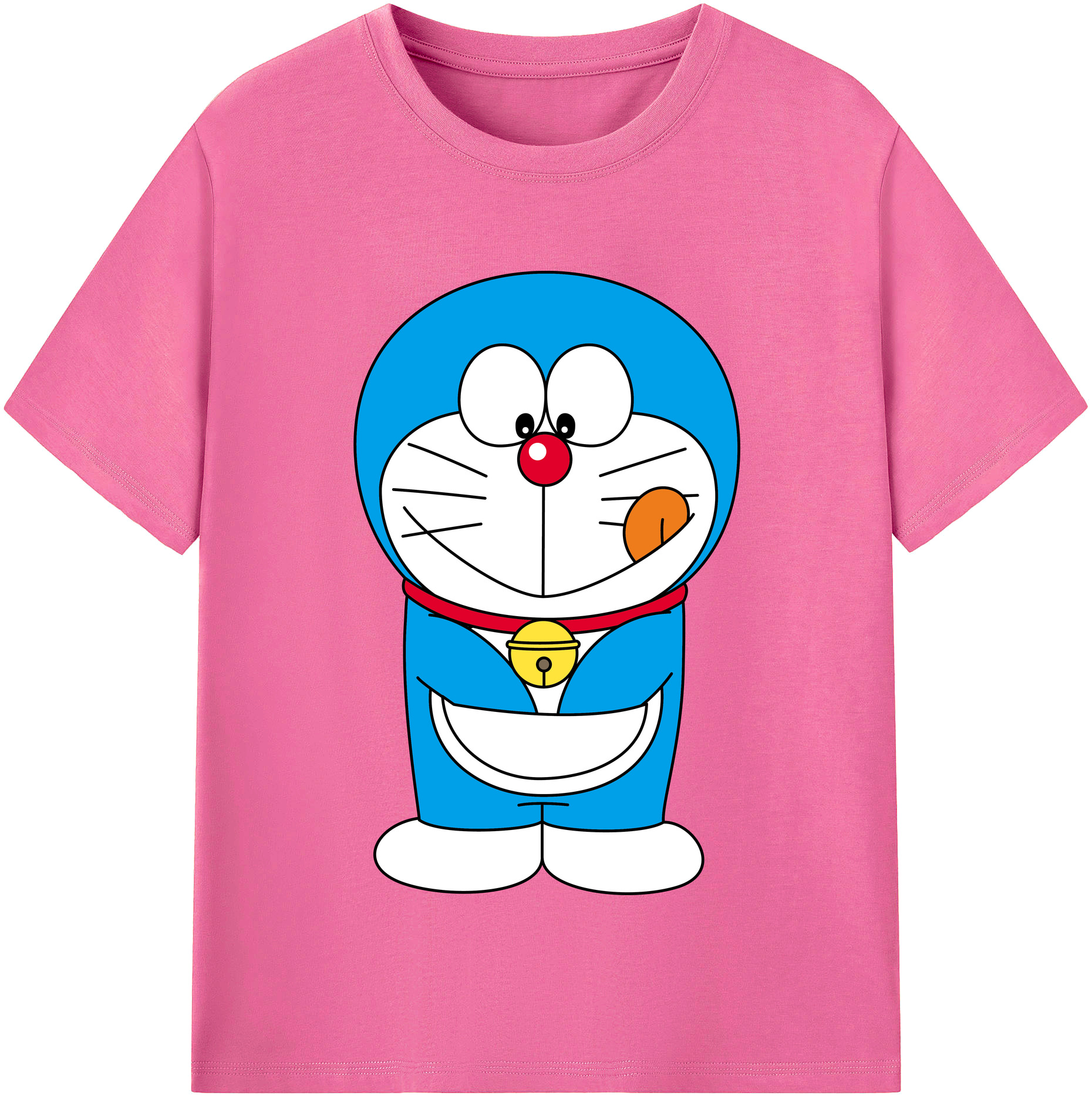 （画像用） ドラえもん Doraemon レディースカジュアルプリントTシャツ（綿100％）